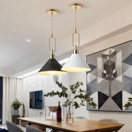 1 luce lampada a sospensione moderna nordica contemporanea con paralume in acciaio inossidabile Negozi