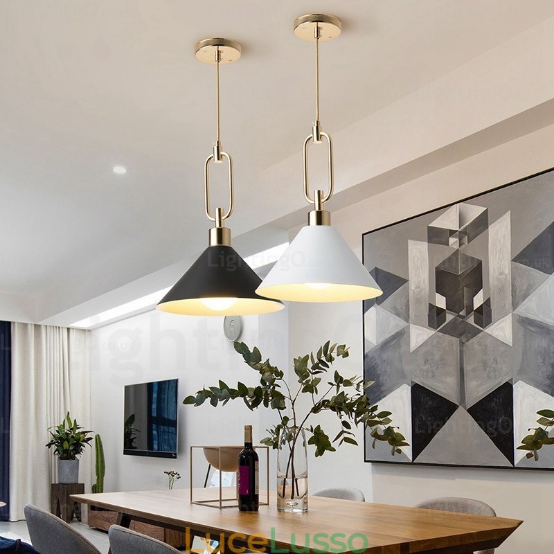 1 luce lampada a sospensione moderna nordica contemporanea con paralume in acciaio inossidabile Negozi