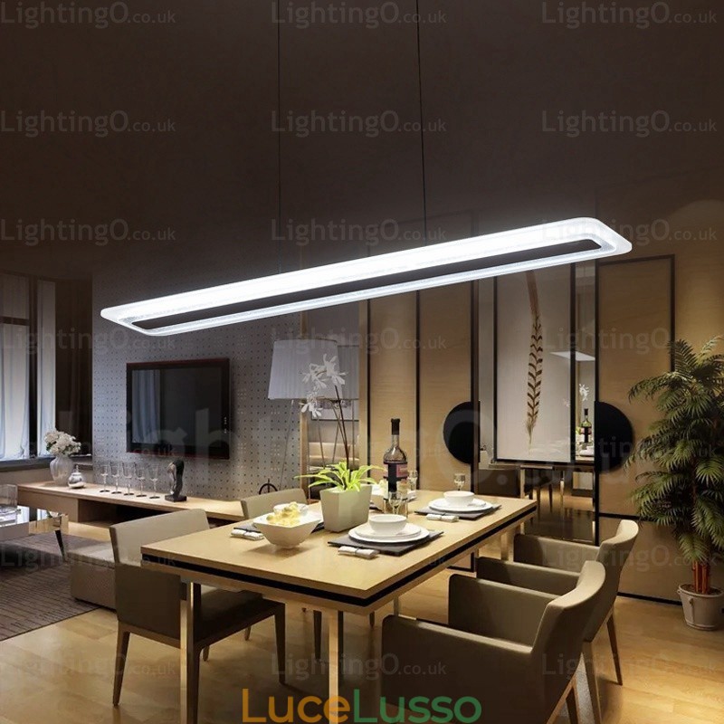 Lampada a sospensione moderna contemporanea a 1 luce con paralume in acrilico