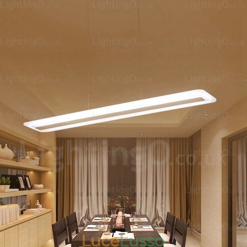 Lampada a sospensione moderna contemporanea a 1 luce con paralume in acrilico