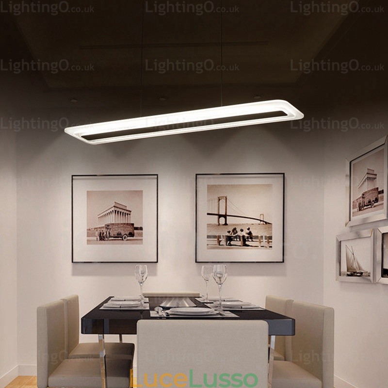 Lampada a sospensione moderna contemporanea a 1 luce con paralume in acrilico