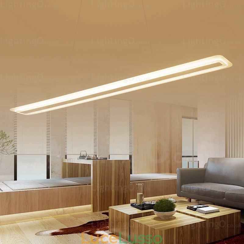 Lampada a sospensione moderna contemporanea a 1 luce con paralume in acrilico