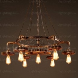 Lampada a sospensione retrò vintage a 7 luci