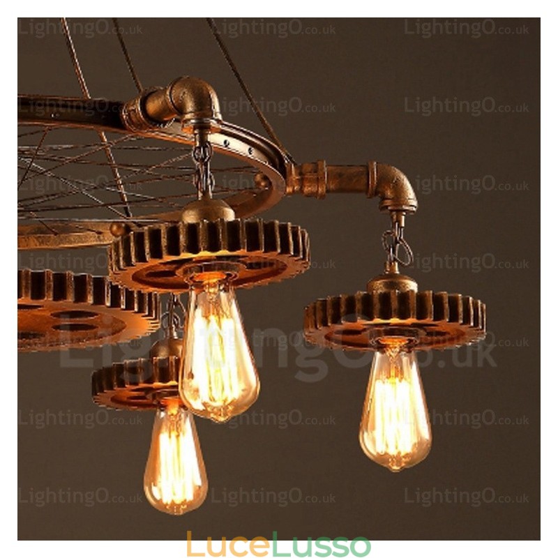 Lampada a sospensione retrò vintage a 7 luci