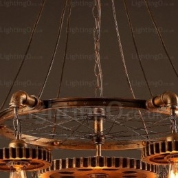 Lampada a sospensione retrò vintage a 7 luci