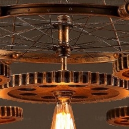 Lampada a sospensione retrò vintage a 7 luci