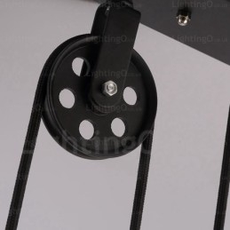 Lampada a sospensione moderna contemporanea a 2 luci con paralume in vetro