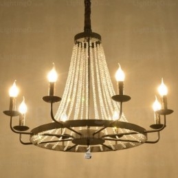 Lampada a sospensione nordica a 8 luci