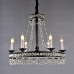Lampada a sospensione rustica in stile country a 4 luci