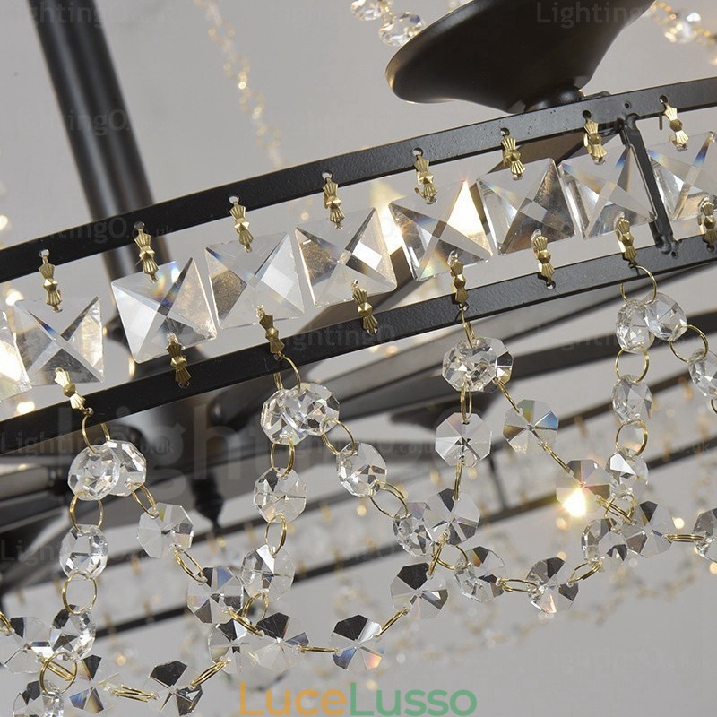 Lampada a sospensione rustica in stile country a 4 luci