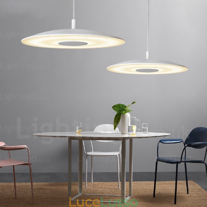 Lampada a sospensione moderna contemporanea a 1 luce con paralume in vetro