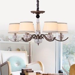 Lampadario di cristallo 6 luci Fashion Painting Metal