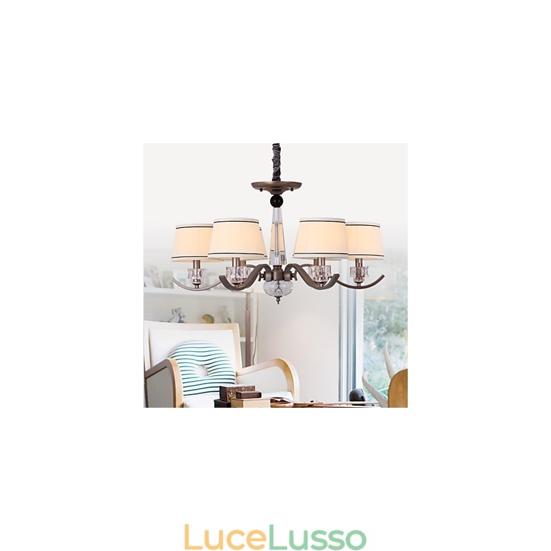 Lampadario di cristallo 6 luci Fashion Painting Metal