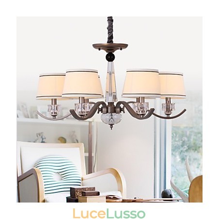 Lampadario di cristallo 6 luci Fashion Painting Metal Lampadario di cristallo 6 luci Fashion Painting Metal