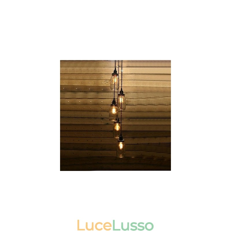 Lo stile country nordamericano del lampadario a bottiglia d'arte americana