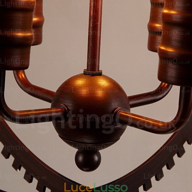 Lampada a sospensione retrò vintage a 4 luci