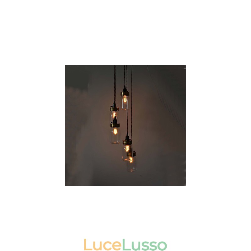 Lo stile country nordamericano del lampadario a bottiglia d'arte americana
