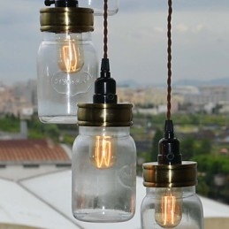 Lo stile country nordamericano del lampadario a bottiglia d'arte americana