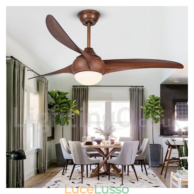 Ventilatore da soffitto rustico Lodge Country da 52"