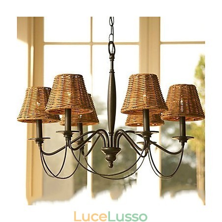 Lampadario rustico galvanizzato Lodge Lampadario rustico galvanizzato Lodge