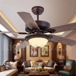 Ventilatore da soffitto vintage rustico retrò da 42" 48" 52"