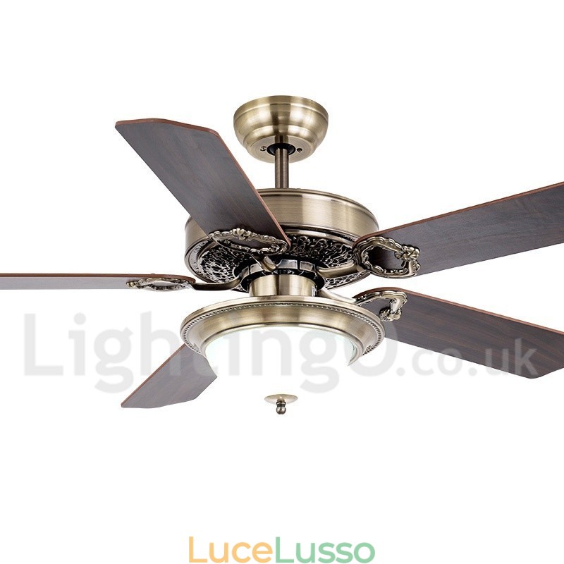 Ventilatore da soffitto vintage rustico retrò da 42" 48" 52"