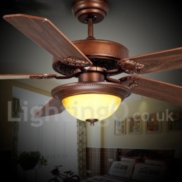 Ventilatore da soffitto rustico retrò stile country da 48" e 52"