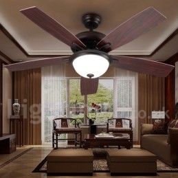 Ventilatore da soffitto vintage rustico retrò da 52 pollici