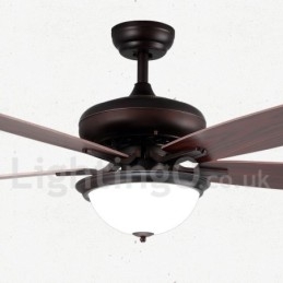 Ventilatore da soffitto vintage rustico retrò da 52 pollici
