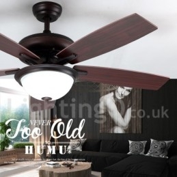 Ventilatore da soffitto vintage rustico retrò da 52 pollici