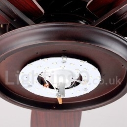 Ventilatore da soffitto vintage rustico retrò da 52 pollici