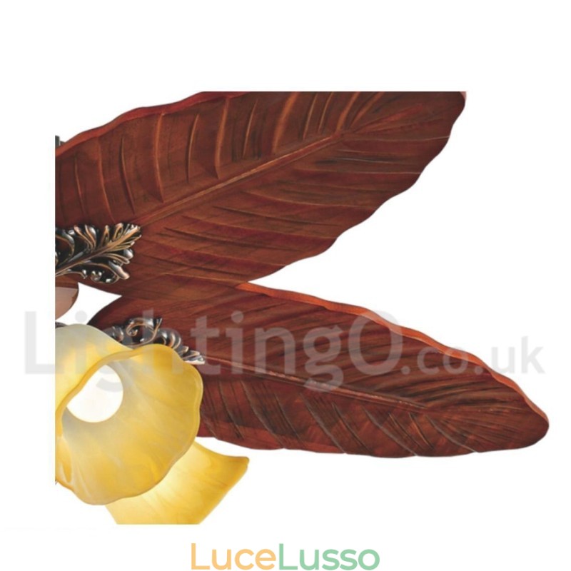 Ventilatore da soffitto vintage rustico retrò da 48 pollici