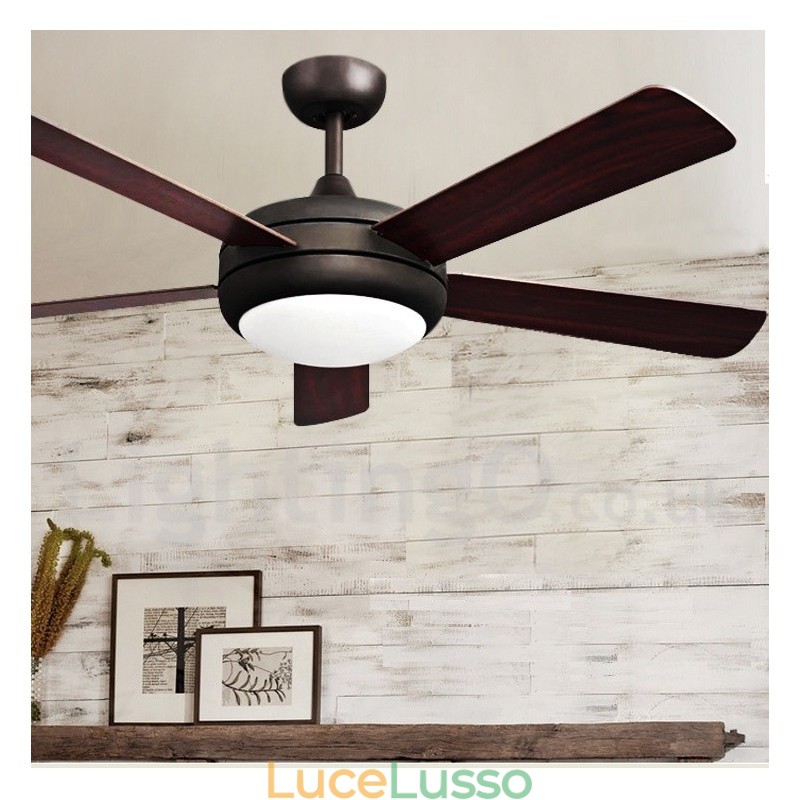 Ventilatore da soffitto vintage in stile europeo da 52 pollici