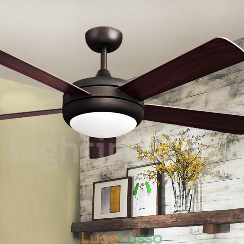 Ventilatore da soffitto vintage in stile europeo da 52 pollici