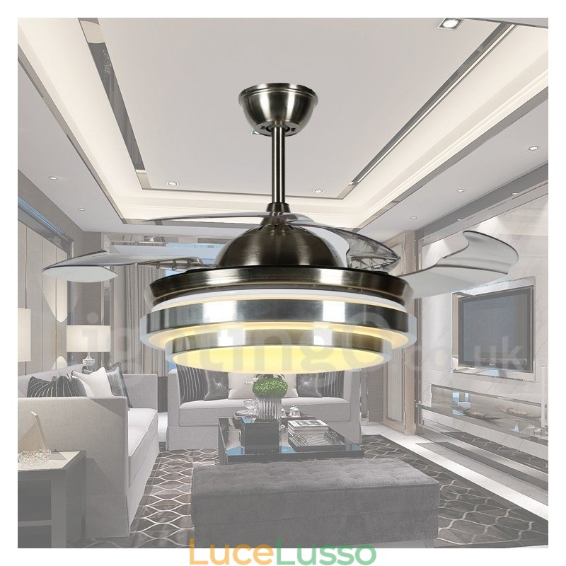 Ventilatore da soffitto moderno contemporaneo in stile europeo da 36"