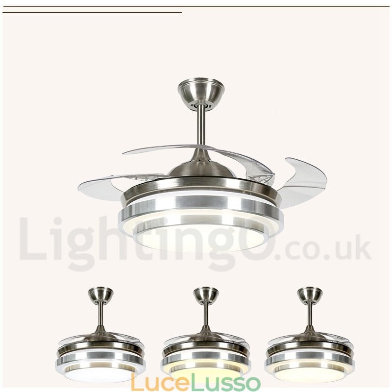 Ventilatore da soffitto moderno contemporaneo in stile europeo da 36"