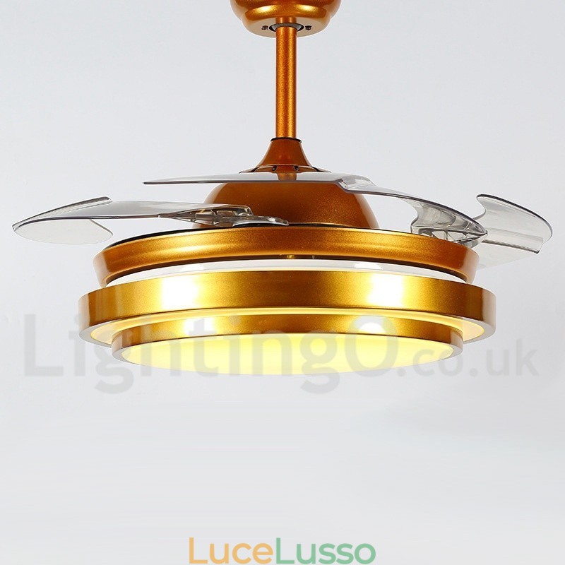 Ventilatore da soffitto moderno contemporaneo in stile europeo da 36"