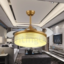 Ventilatore da soffitto moderno contemporaneo in stile europeo da 36"