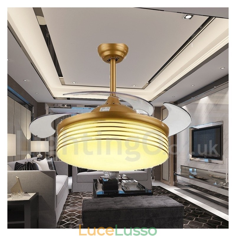 Ventilatore da soffitto moderno contemporaneo in stile europeo da 36"