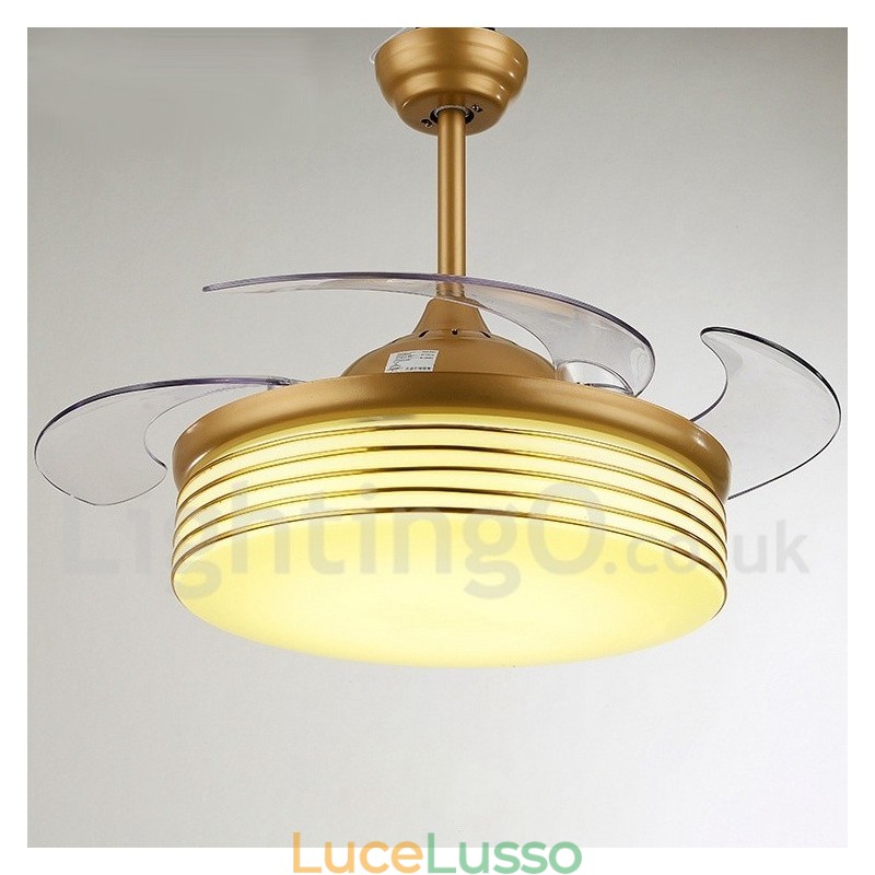 Ventilatore da soffitto moderno contemporaneo in stile europeo da 36"