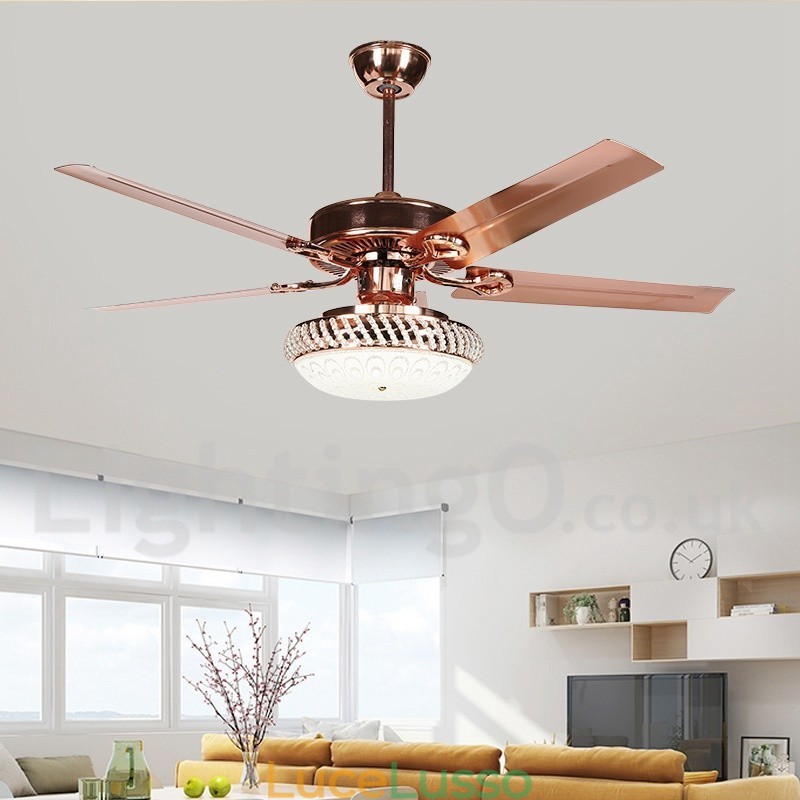 Ventilatore da soffitto moderno contemporaneo in stile europeo da 52 pollici