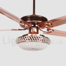 Ventilatore da soffitto moderno contemporaneo in stile europeo da 52 pollici
