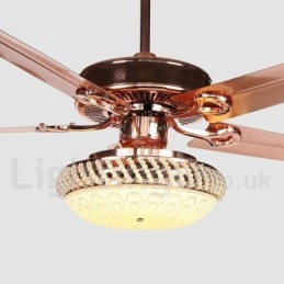Ventilatore da soffitto moderno contemporaneo in stile europeo da 52 pollici