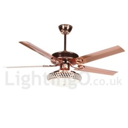 Ventilatore da soffitto moderno contemporaneo in stile europeo da 52 pollici