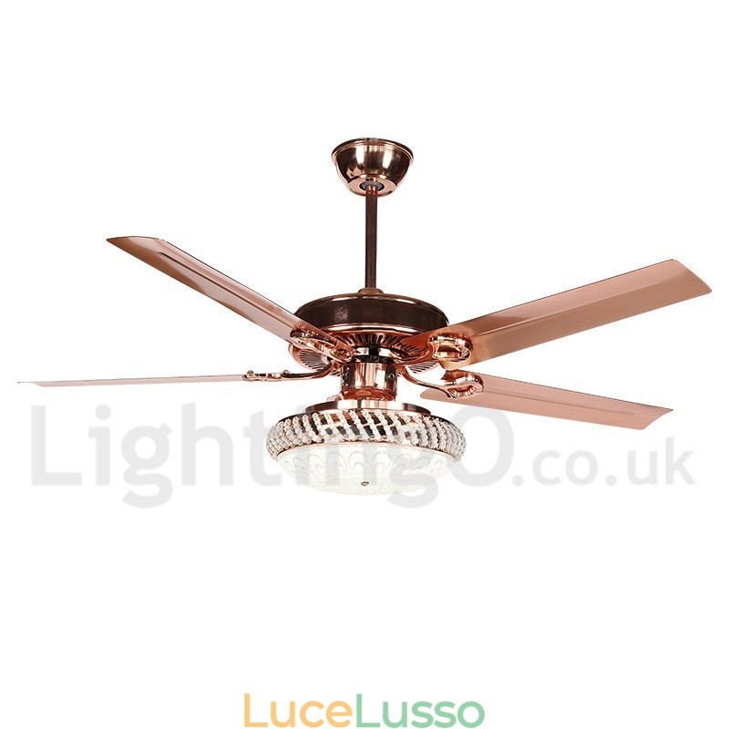 Ventilatore da soffitto moderno contemporaneo in stile europeo da 52 pollici
