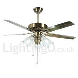 Ventilatore da soffitto vintage in stile europeo da 52 pollici