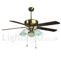 Ventilatore da soffitto moderno contemporaneo in stile europeo da 52 pollici