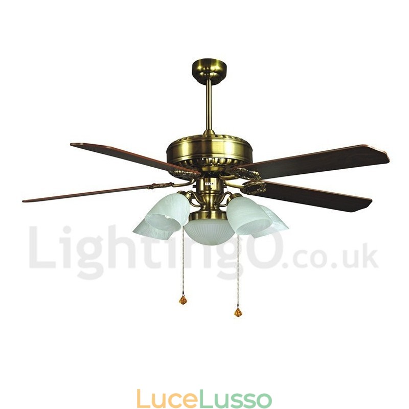 Ventilatore da soffitto moderno contemporaneo in stile europeo da 52 pollici