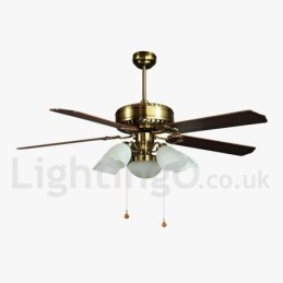 Ventilatore da soffitto moderno contemporaneo in stile europeo da 52 pollici