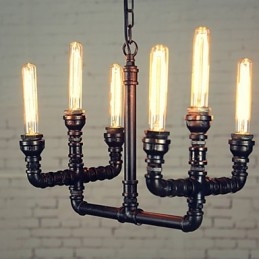 Lampadario Mini Stile Rustico Lodge Retro Metallo